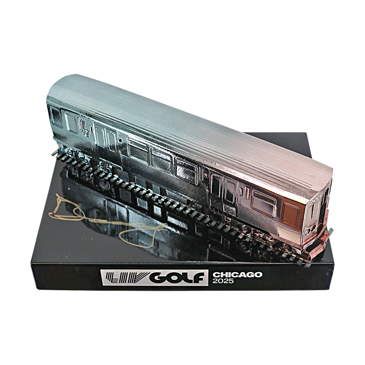 Dean Burmester LIV Golf Chicago 2025 Autographed L/E 2 of 60 Event Tee Marker (CX Auth)