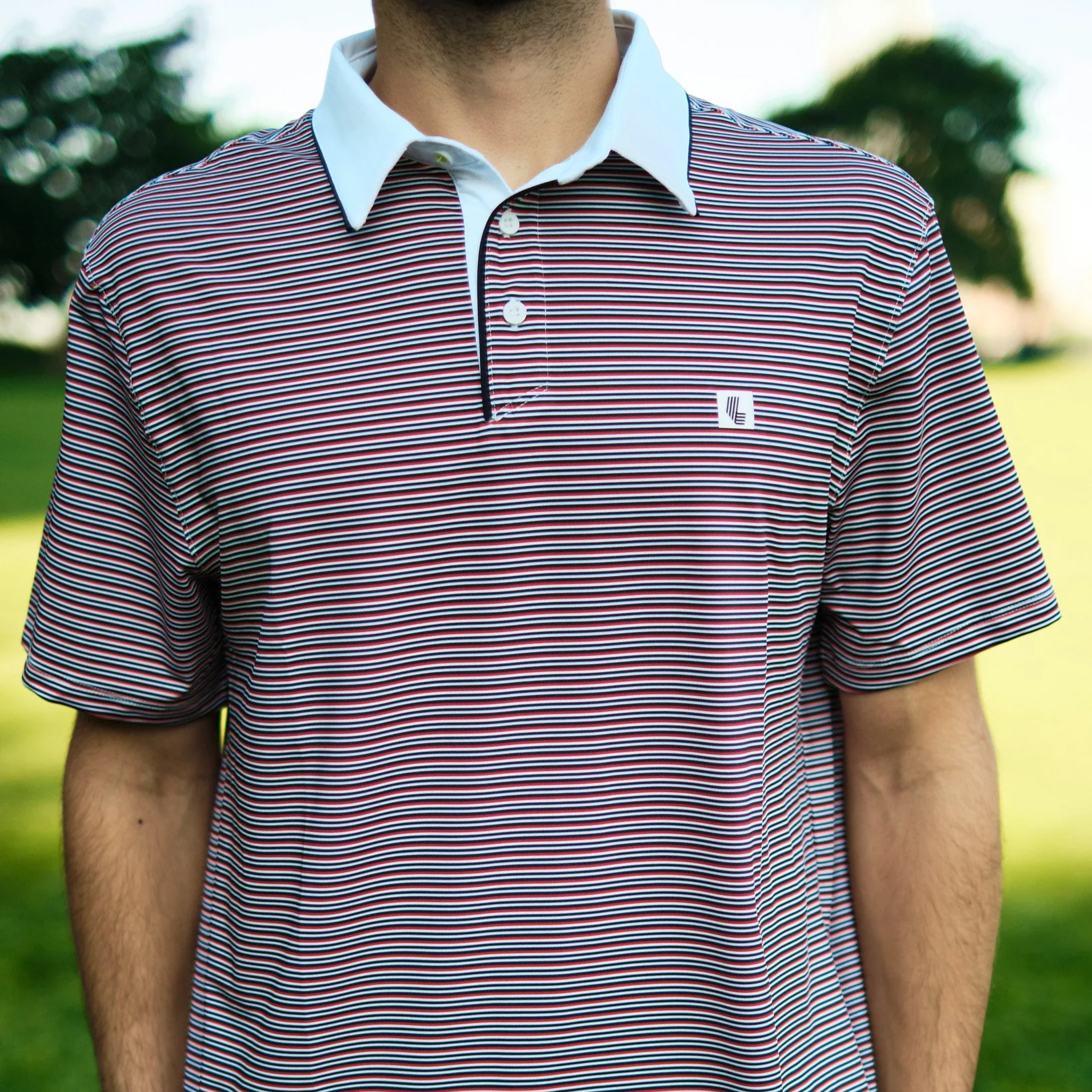 LIV Golf | Microstripe Polo - Image 3
