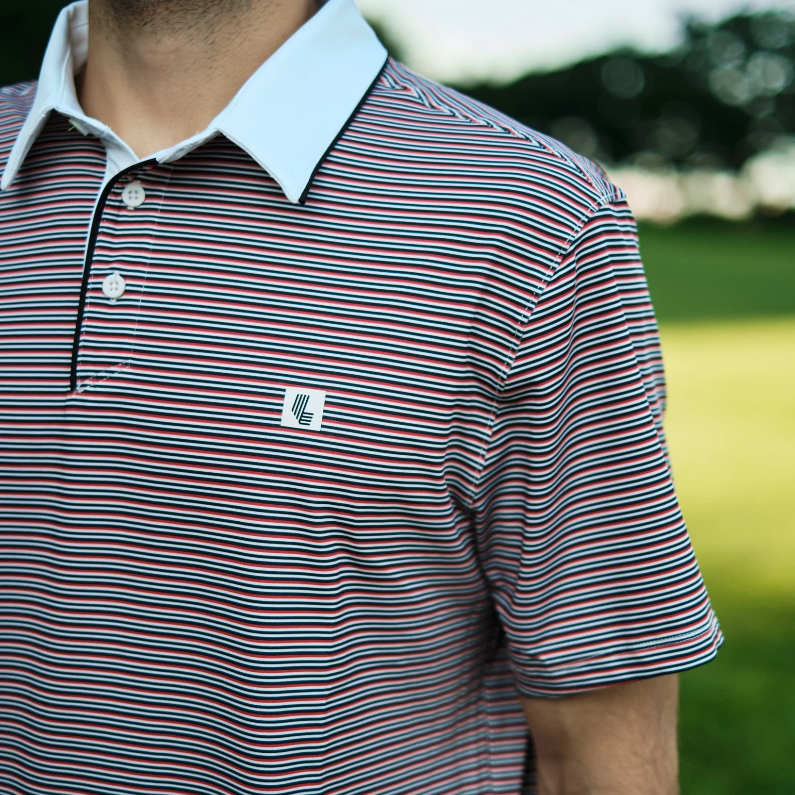 LIV Golf | Microstripe Polo - Image 5