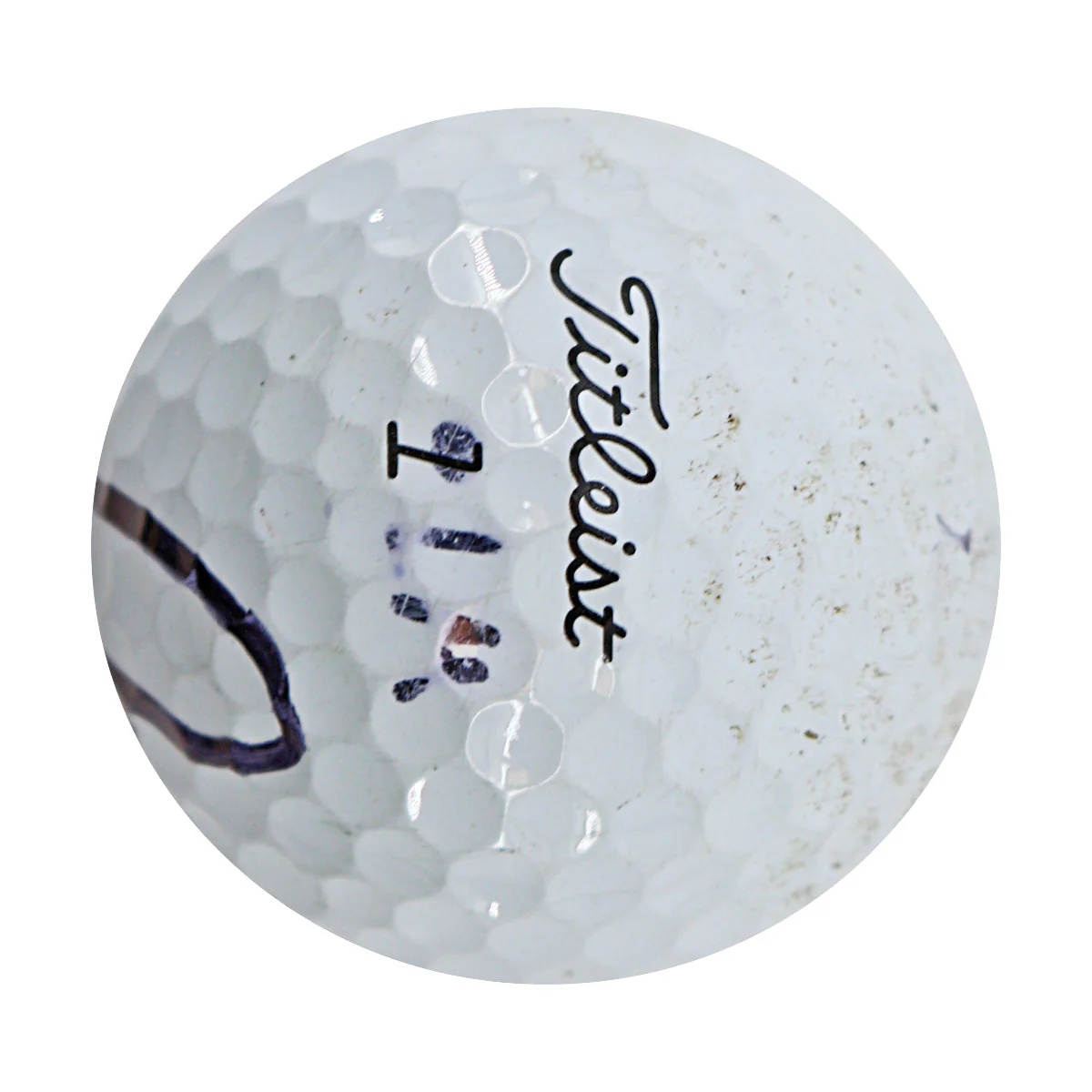 Luis Masaveu Team Fireballs Autographed Match Used Titleist Pro VIX Golf Ball - Image 2