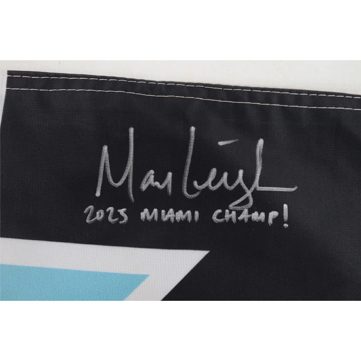 Marc Leishman LIV Golf Miami 2025 Autographed Inscribed Hole #13 Pin Flag - Image 2