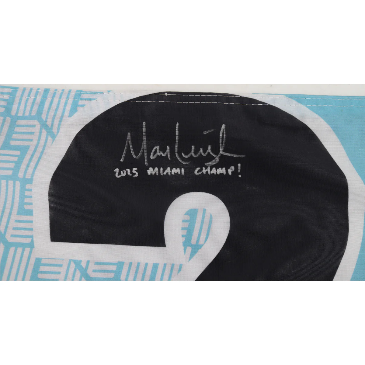 Marc Leishman LIV Golf Miami 2025 Autographed Inscribed Hole #2 Pin Flag - Image 2