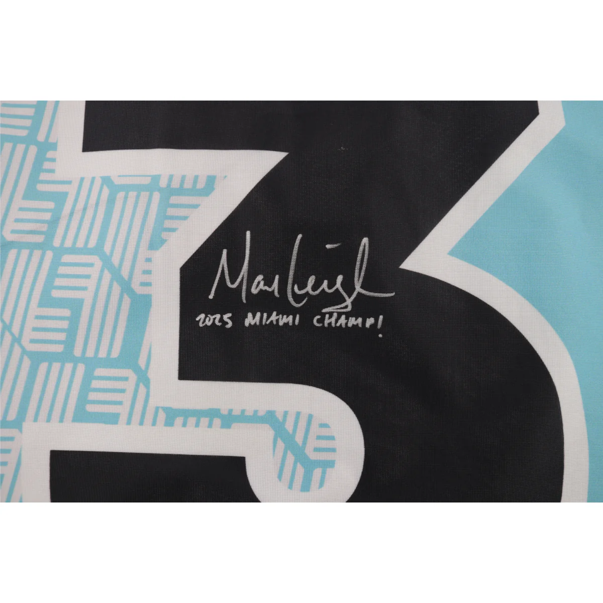 Marc Leishman LIV Golf Miami 2025 Autographed Inscribed Hole #3 Pin Flag - Image 2
