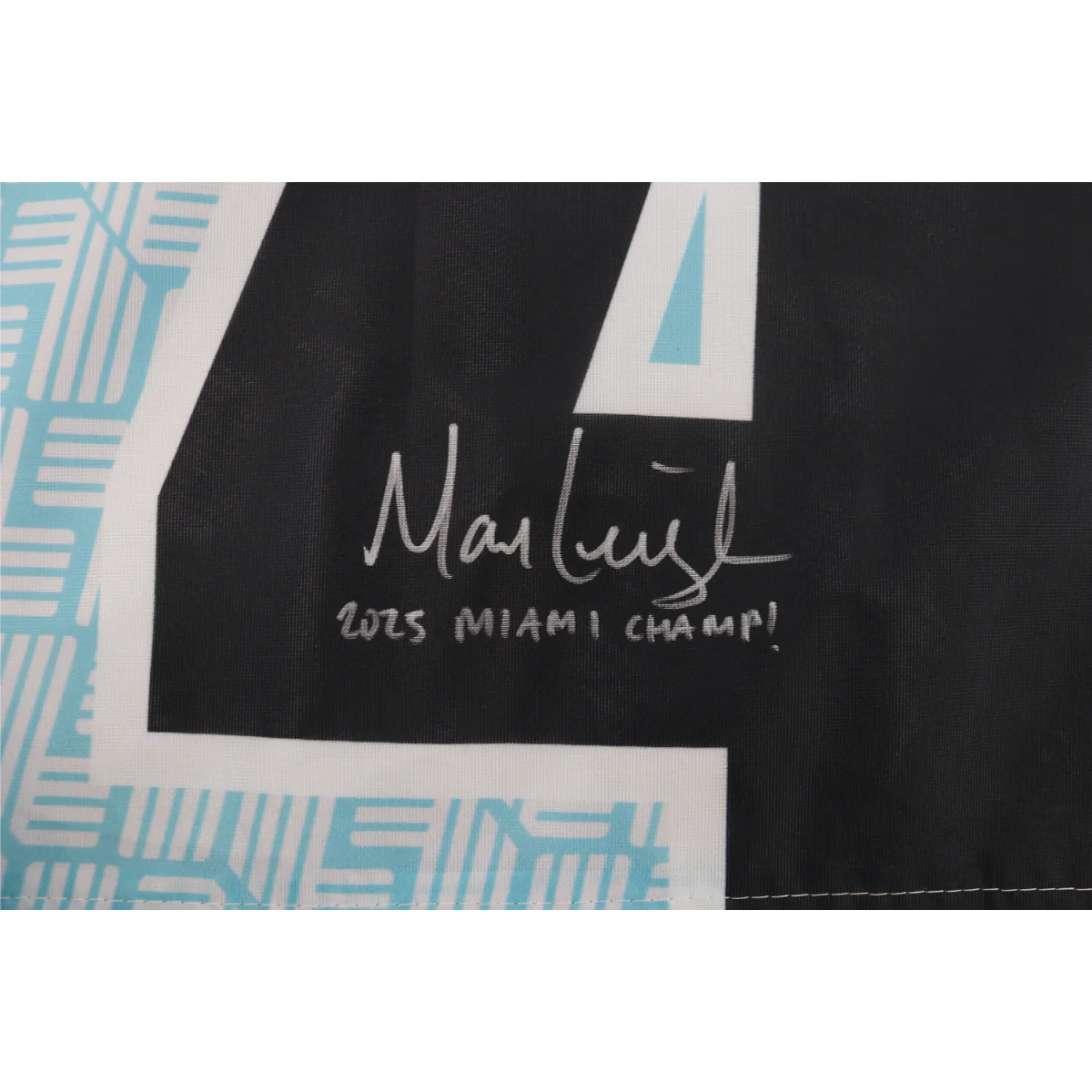 Marc Leishman LIV Golf Miami 2025 Autographed Inscribed Hole #4 Pin Flag - Image 2
