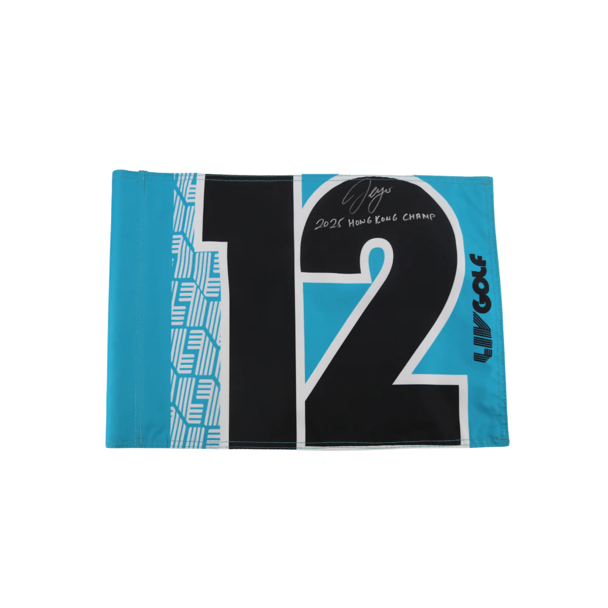 Sergio Garcia LIV Golf Hong Kong 2025 Autographed Inscribed Hole #12 Pin Flag
