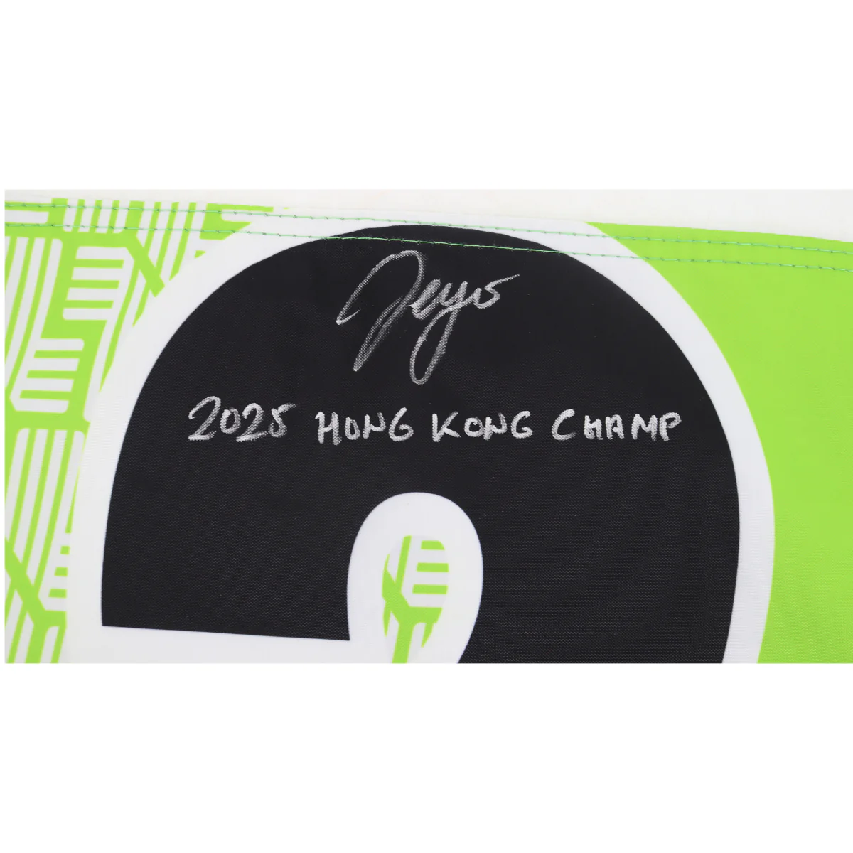 Sergio Garcia LIV Golf Hong Kong 2025 Autographed Inscribed Hole #2 Pin Flag - Image 3
