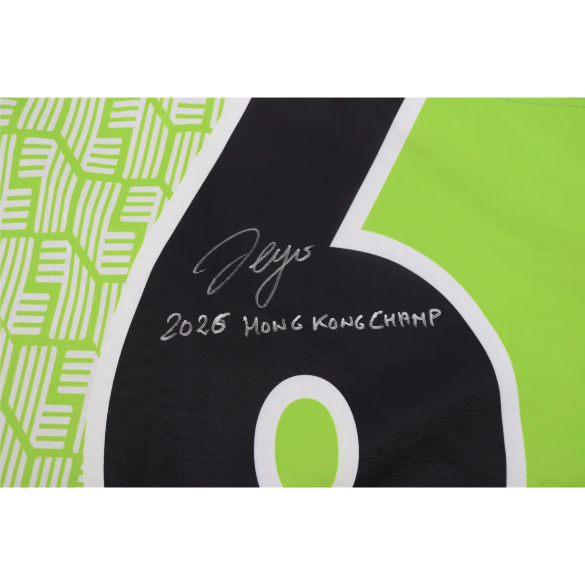 Sergio Garcia LIV Golf Hong Kong 2025 Autographed Inscribed Hole #6 Pin Flag - Image 2