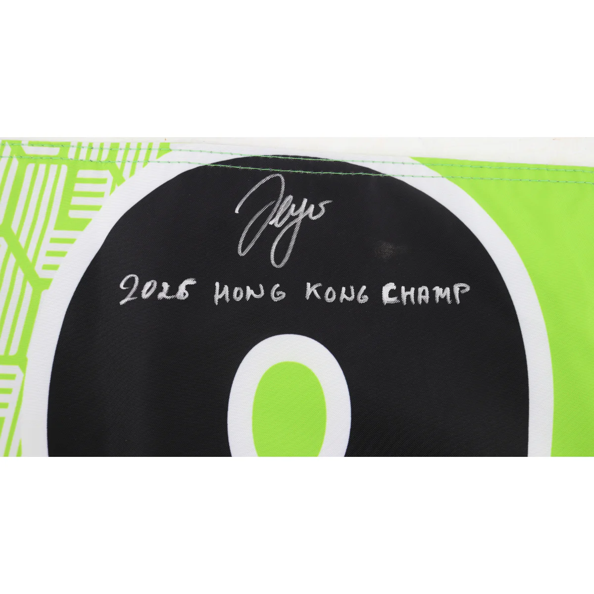 Sergio Garcia LIV Golf Hong Kong 2025 Autographed Inscribed Hole #9 Pin Flag - Image 2